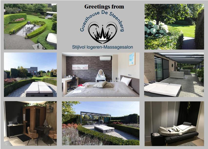 Guesthouse De Steenberg 2 x tweepersoonskamers met private kitchenette, grote badkamer, tuinzicht op de eerste verdieping Geel Buitenkant foto
